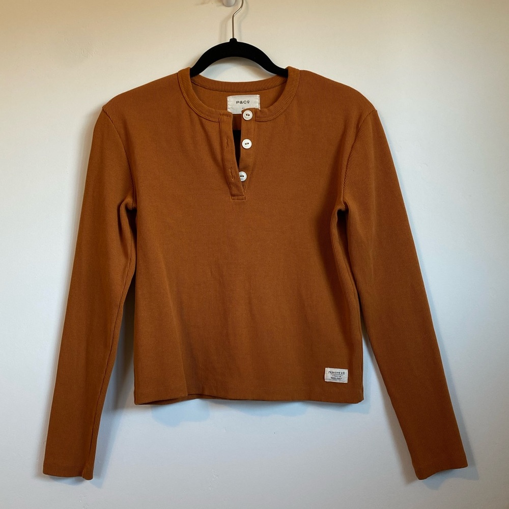 P&Co. Henley long sleeve top